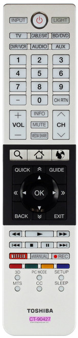 Toshiba 75033534 Remote Control