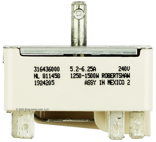 Frigidaire Range 316436000 Infinite Element Switch