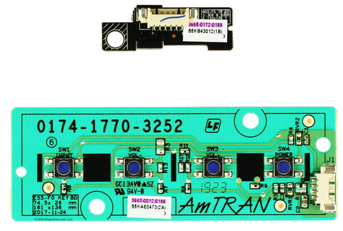 Vizio 3643-0012-0156 Keyboard Controller and 3655-0172-0189 IR Sensor