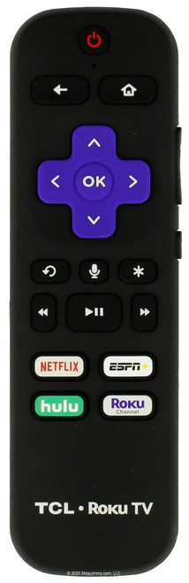 TCL 06-WFZNYY-ARC580 Roku Remote Control w/ Netflix ESPN+ Hulu and Roku--OPEN BAG