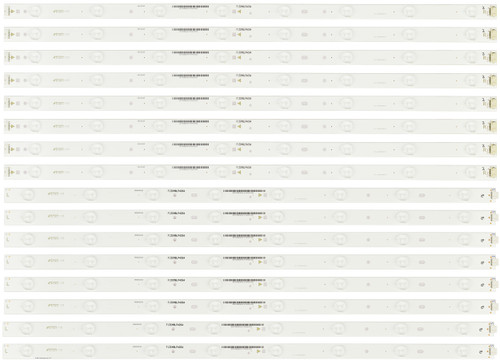 JVC IC-D-VZAA65D451B/IC-E-VZAA65D451A Backlight Strips (16) DM65USR 