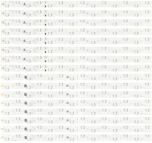 Vizio Y17 FBC 70 UHD A UHD B V01 160927 LED Backlight Strips (16) M70-E3