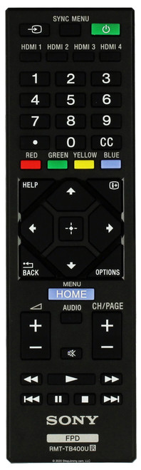 Sony RMT-TB400U 1-493-483-11 Remote Control--Open Bag