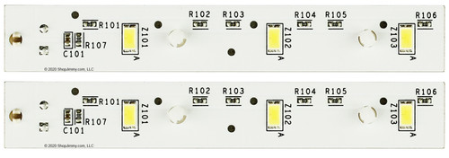 WR55X26671 LED Light Board for GE Refrigerators (2-pack)