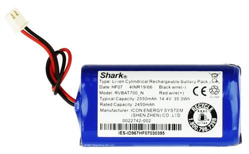 Shark Li-ION Battery (RVBAT700_N) for ION Robot Vacuums RV700N RV720N RV750N
