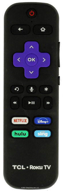TCL 06-WFZNYY-FRC580 Roku Remote Control w/ Netflix Disney+ Hulu Sling--OPEN BAG