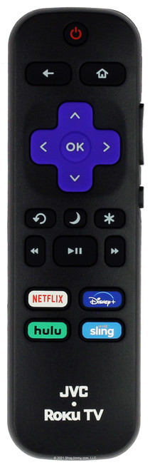 JVC 3226000885 Roku Remote Control Netflix, Disney+, Hulu and Sling -- New