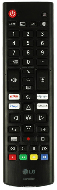 LG AKB76037601 Remote Control - Open Bag