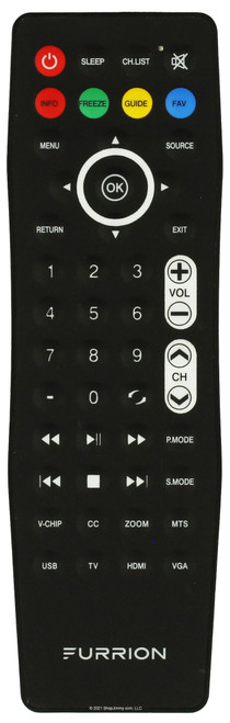 Furrion FDUF43CBR Remote Control -- NEW