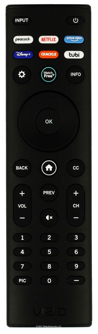 Vizio XRT140V3L Peacock Netflix Prime Video Disney+ Crackle Remote Control--New
