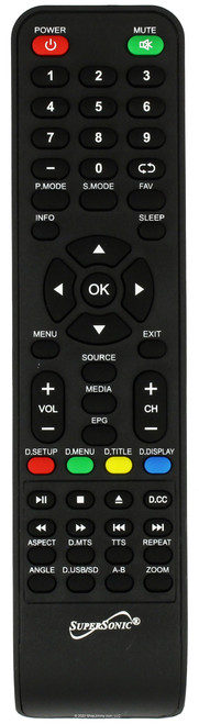 Supersonic LED TV Remote Control Version 2 -- New