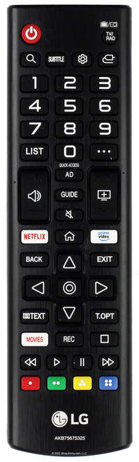 LG AKB75675325 Remote Control - BRAND NEW OEM