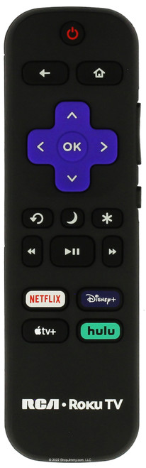 RCA Roku 3226001058 Remote Control Netflix, Disney, Apple, Hulu -- NEW