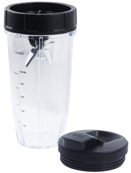 18 oz 24 oz Cups with Spout Lid and Extractor Blade for Nutri