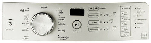Whirlpool Washer W10825105 Control Panel