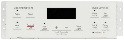 GE Oven WB27X29092 164D8450G175 Control Board  - White Overlay