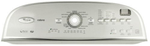 Whirlpool W10338609 Washer Control Board Overlay