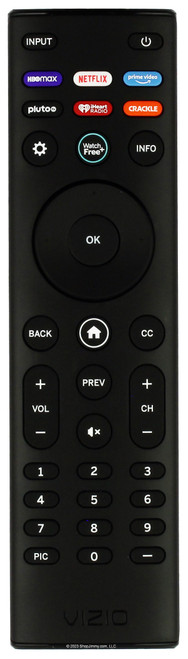 Vizio XRT140V5HBO Max Netflix Prime Pluto iHeart Crackle Remote Control--NEW