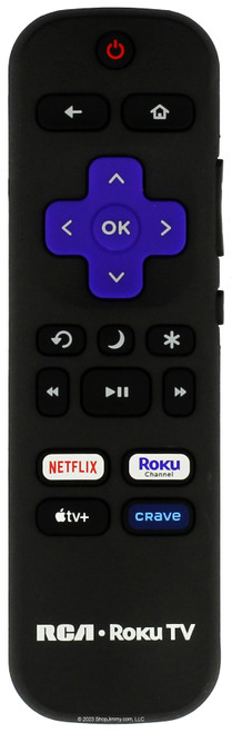 RCA 3226001057 Remote Control Netflix, Roku , Apple, Crave -- Open Bag