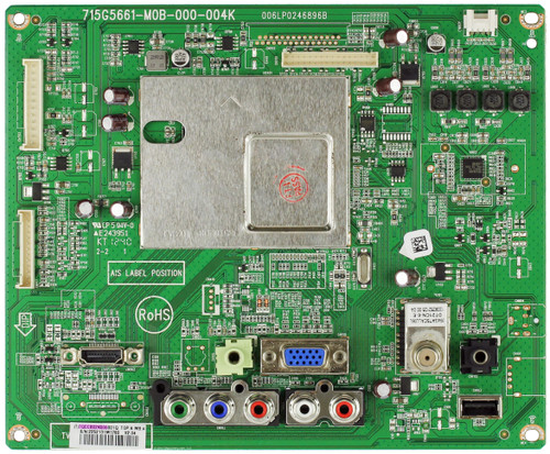 Vizio 756TQCCB02K006 Main Board for E241-A1 (LTTUNUBN/LTTXNUMP)