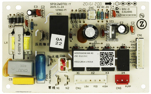 Soleus Air Dehumidifier SP312EDT01-Y A050504006348-R0 Power Board