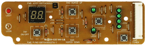 LG Dehumidifier 6871A30021B Display Board