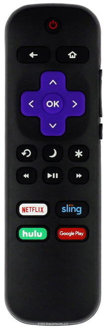 AMAZ247 Roku Box Remote Control w/ Netflix Sling Hulu Google Play--OPEN BAG