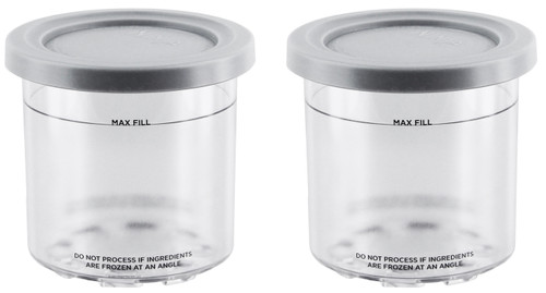Ninja CREAMi Pints and Lids - 2 Pack, Compatible with NC300 Series