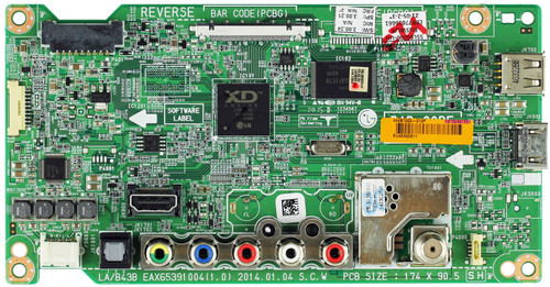 LG EBT62841561 Main Board for 55LB6000-UH.BUSWLJR