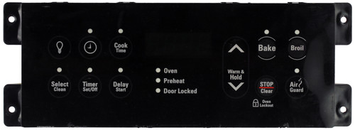 Electrolux Oven 316557212 Electronic Clock Timer, Black Overlay