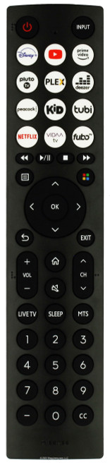 Hisense EN2D36H LED Smart TV Remote Control -- Open Bag