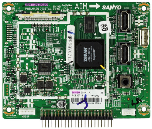 Sanyo 1LG4B10Y10500 Z6WEM Digital Board for DP50842