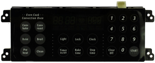 Electrolux Oven 316207620 Electronic Clock Timer, Black Overlay