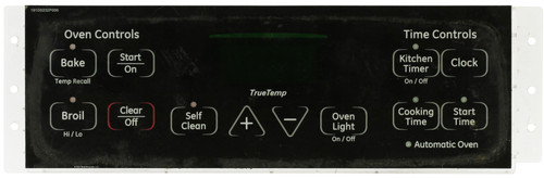 GE Oven WB27T11273 164D8450G015 Control Board  - Black Overlay