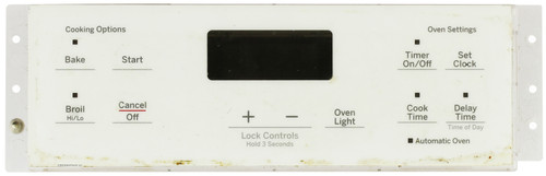 GE Oven WB27K10452 164D8450G162 Control Board  - White Overlay