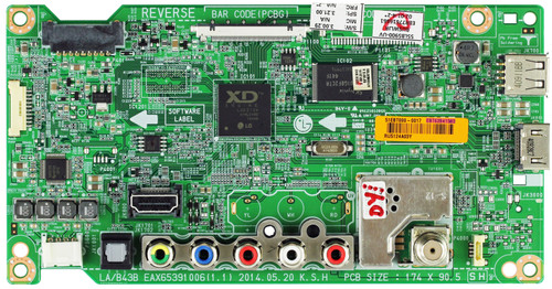 LG EBT62841583 Main Board for 55LB5900-UV.BUSWLJR