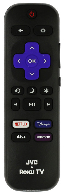JVC 3226001220 Roku TV Voice Remote Netflix Disney Apple HBOMax-- Open Bag