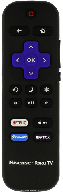 Hisense 3026000064 Netflix Apple Paramount HBOMax Remote Control -- Open Bag