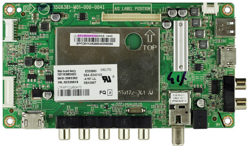 Vizio 756TXECB02K036 Main Board for E420-B1 (LTFWPTCQ Serial)