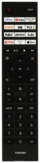 Toshiba CT-95079 343213 Remote Control Disney YouTube Prime Netflix -- Open Bag