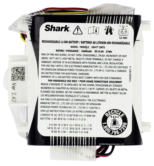 Shark XBATT CMT5 Lithium-Ion Battery VacMop Models SEE NOTE - Refurbished