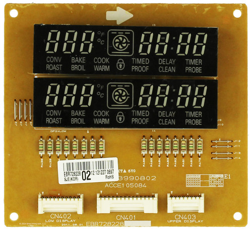LG Range EBR72822802 Display Control Board