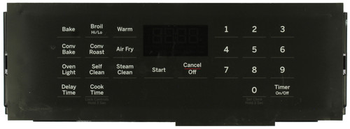 GE Oven WB27X41350 191D9860G002 Control Board - Charcoal Overlay