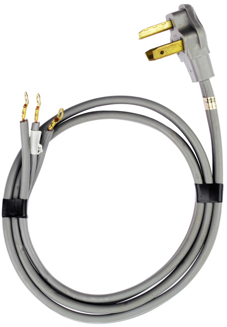 Dryer / Range 6 Foot Power Cord 3 Prong 30A 