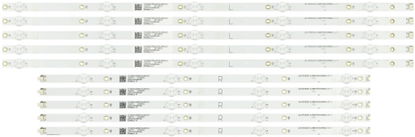 Insignia LB-DM3030-GJBBY555X9ABG2-R-Y LB-DM3030-GJBBY555X9ABG2-L-Y LED Backlight Strips (10) NEW