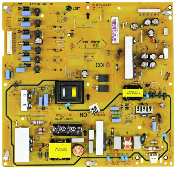 Vizio 0500-0612-0390 (E550i0-A0) Power Supply / LED Board