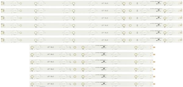 Philips LB-PF3030-GJABL500612AFB2-R-H / -L-H LED Backlight Strips (12) (See Note)