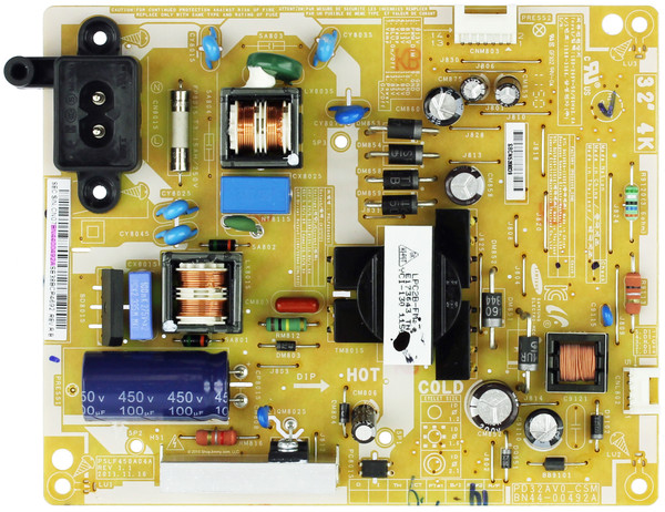 Samsung BN44-00492A Power Supply / LED Board