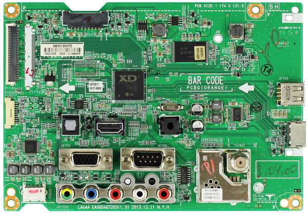 LG EBR78662001 Main Board for 32LY340C-UA.AUSWLJM / AUSMLJM