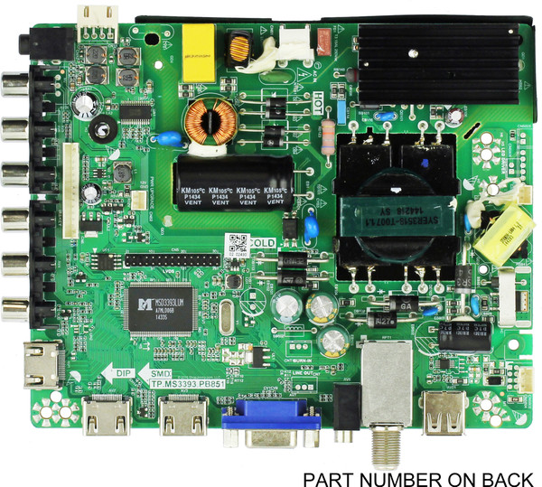 Westinghouse 34012404 Main Board for DWM40F3G1 (Ver# TW-78801-C040D - SEE NOTE!)